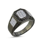 0.98 Karat Diamond Design Men's Ring