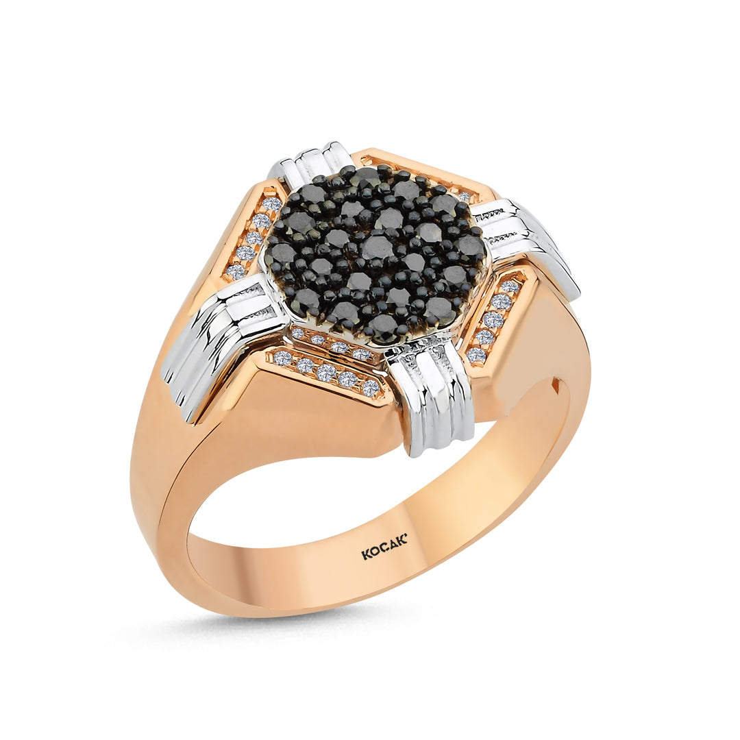 0.52 Karat Diamond Design Men's Ring