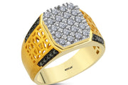 0.58 Karat Diamond Design Men's Ring