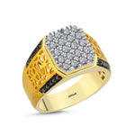 Load image into Gallery viewer, 0.58 Karat Diamond Design Men's Ring