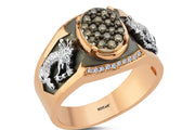 0.41 Karat Diamond Design Men's Ring