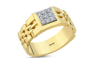 0.28 Karat Diamond Design Men's Ring