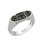 Load image into Gallery viewer, 0.92 Karat Diamond Design Men's Ring
