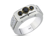 1.19 Karat Diamond Design Men's Ring