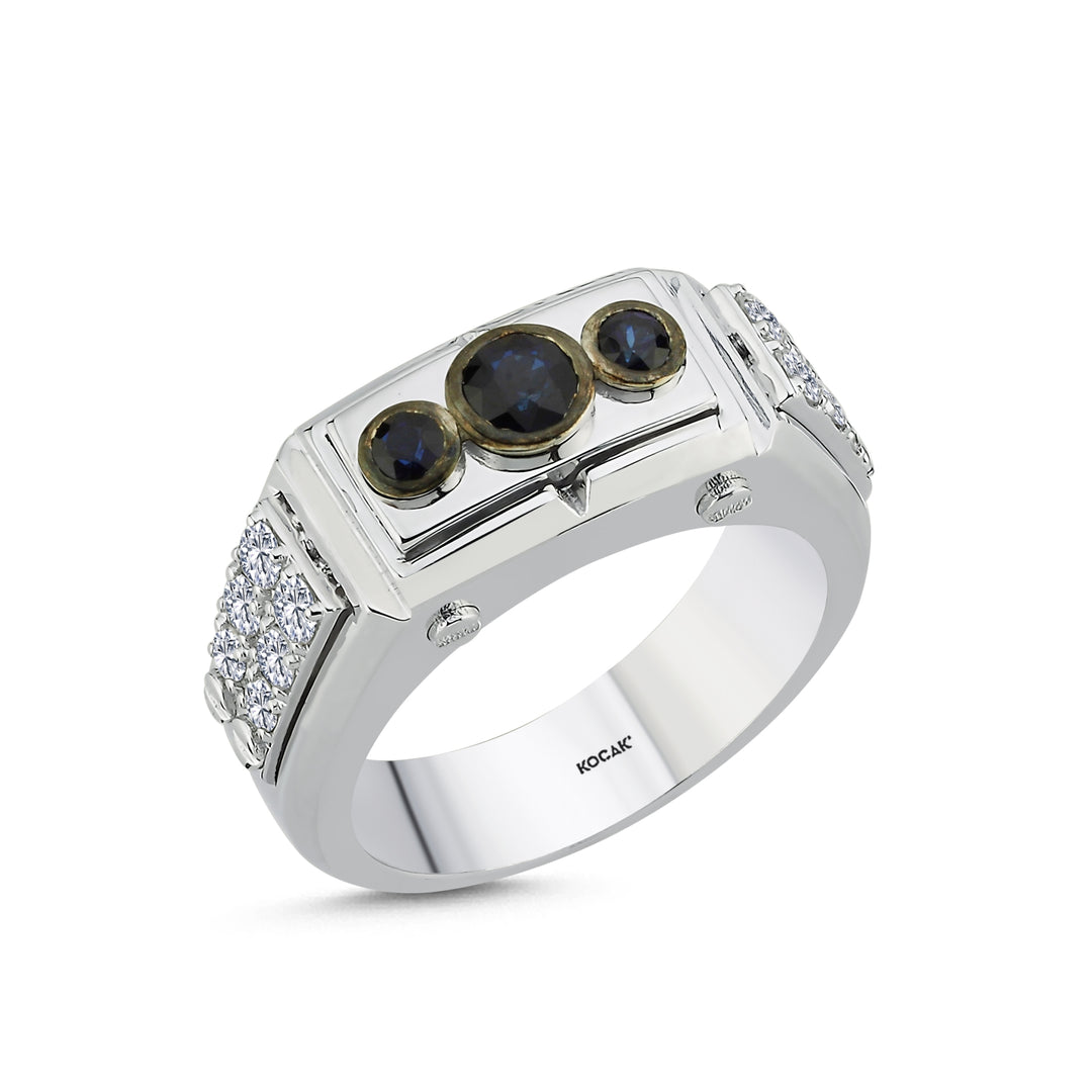 1.19 Karat Diamond Design Men's Ring