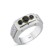 1.19 Karat Diamond Design Men's Ring