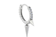 0.13 Karat Diamond Design Men's Earrings