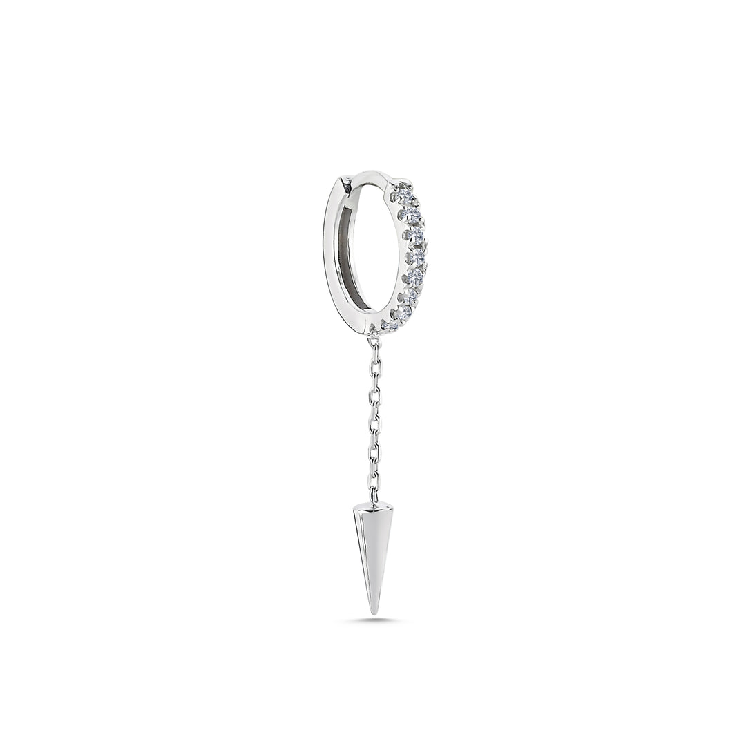 0.07 Karat Diamond Design Men's Earrings