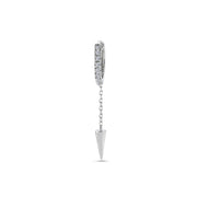 0.07 Karat Diamond Design Men's Earrings