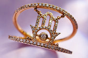 0.33 Karat Fatma Ana Eli Diamond Design Ring