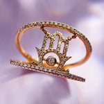 Load image into Gallery viewer, 0.33 Karat Fatma Ana Eli Diamond Design Ring