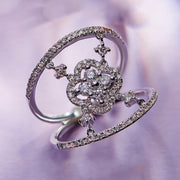 0.68 Karat Yonca Figürlü Diamond Design Ring