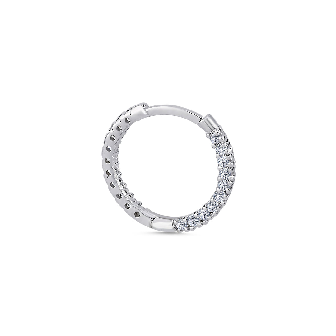 0.24 Karat Diamond Design Men's Halka Earrings