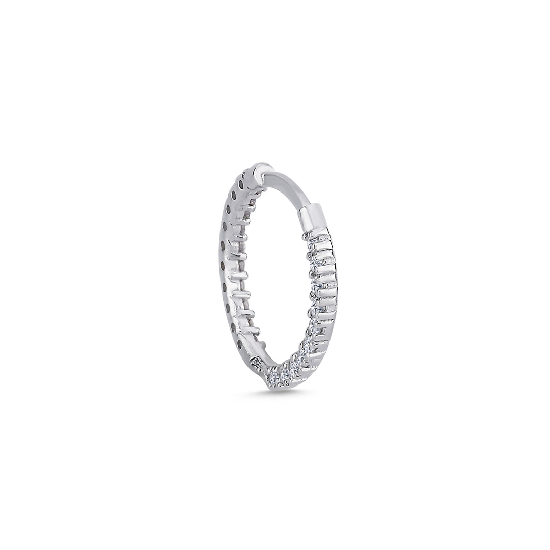 0.24 Karat Diamond Design Men's Halka Earrings