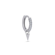 0.10 Karat Diamond Design Men's Halka Earrings