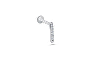 0.04 Karat Diamond Design Men's Earrings