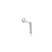 0.04 Karat Diamond Design Men's Earrings