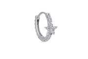 0.23 Karat Yıldız Figürlü Diamond Design Men's Halka Earrings