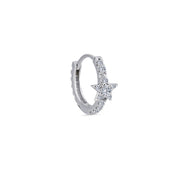 0.23 Karat Yıldız Figürlü Diamond Design Men's Halka Earrings