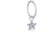 0.13 Karat Yıldız Figürlü Diamond Design Men's Halka Earrings