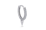 0.14 Karat Diamond Design Men's Halka Earrings