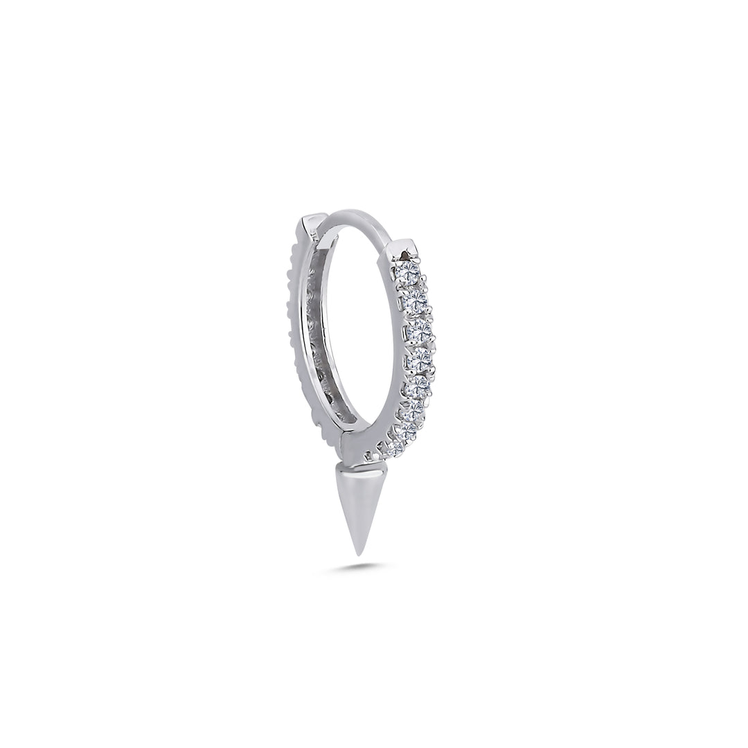 0.14 Karat Diamond Design Men's Halka Earrings