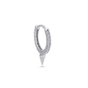 0.14 Karat Diamond Design Men's Halka Earrings