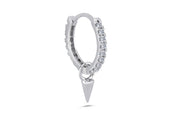 0.14 Karat Diamond Design Men's Halka Earrings