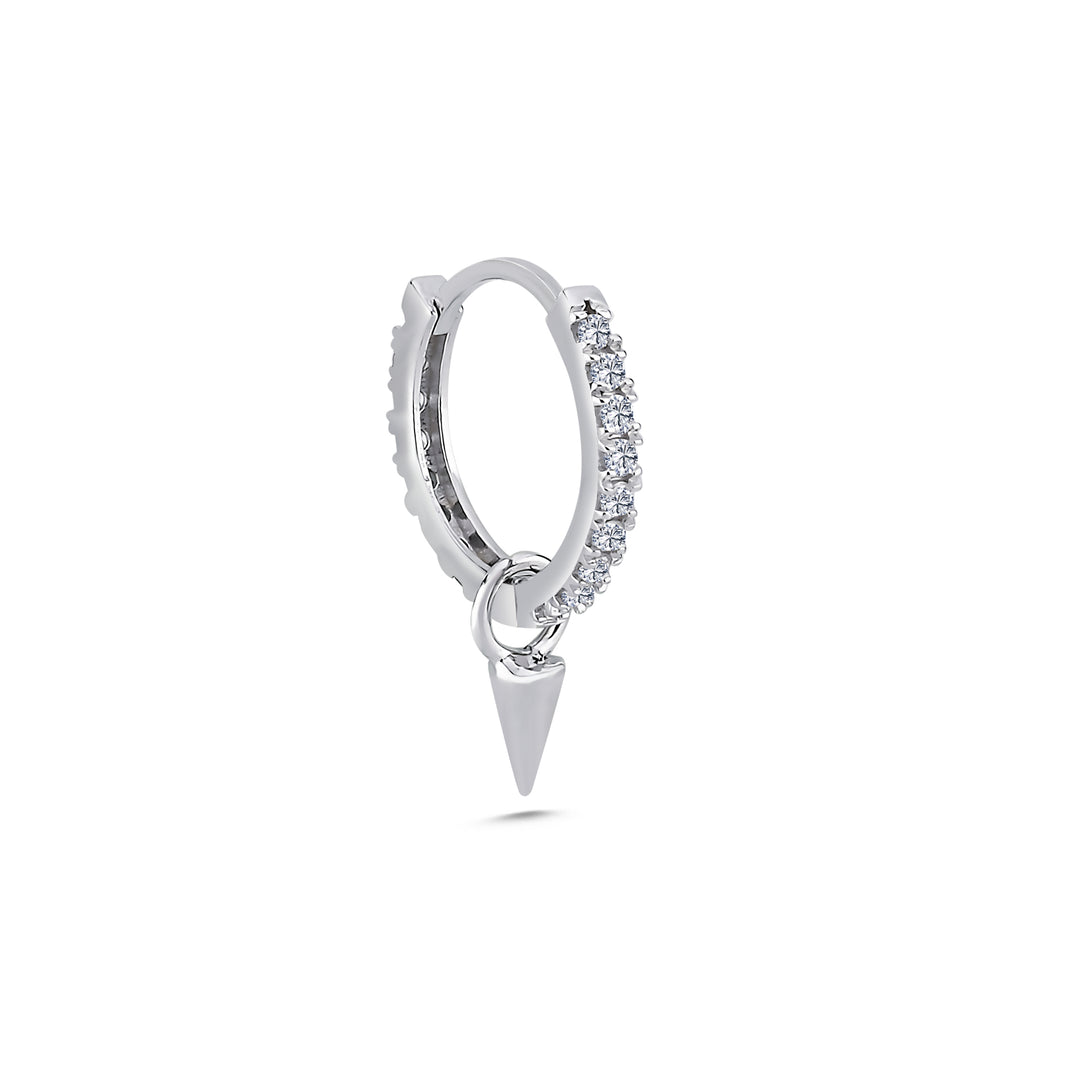 0.14 Karat Diamond Design Men's Halka Earrings
