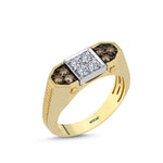 Load image into Gallery viewer, 0.69 Karat Diamond Design Men's Ring