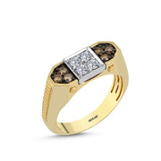0.69 Karat Diamond Design Men's Ring