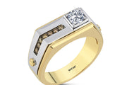 0.75 Karat Diamond Design Men's Ring