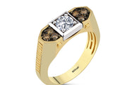1.03 Karat Diamond Design Men's Ring