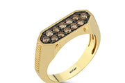 0.67 Karat Diamond Design Men's Ring