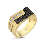 Load image into Gallery viewer, 0.76 Karat Diamond Design Men's Ring
