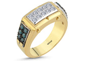 0.89 Karat Diamond Design Men's Ring