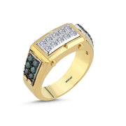 0.89 Karat Diamond Design Men's Ring