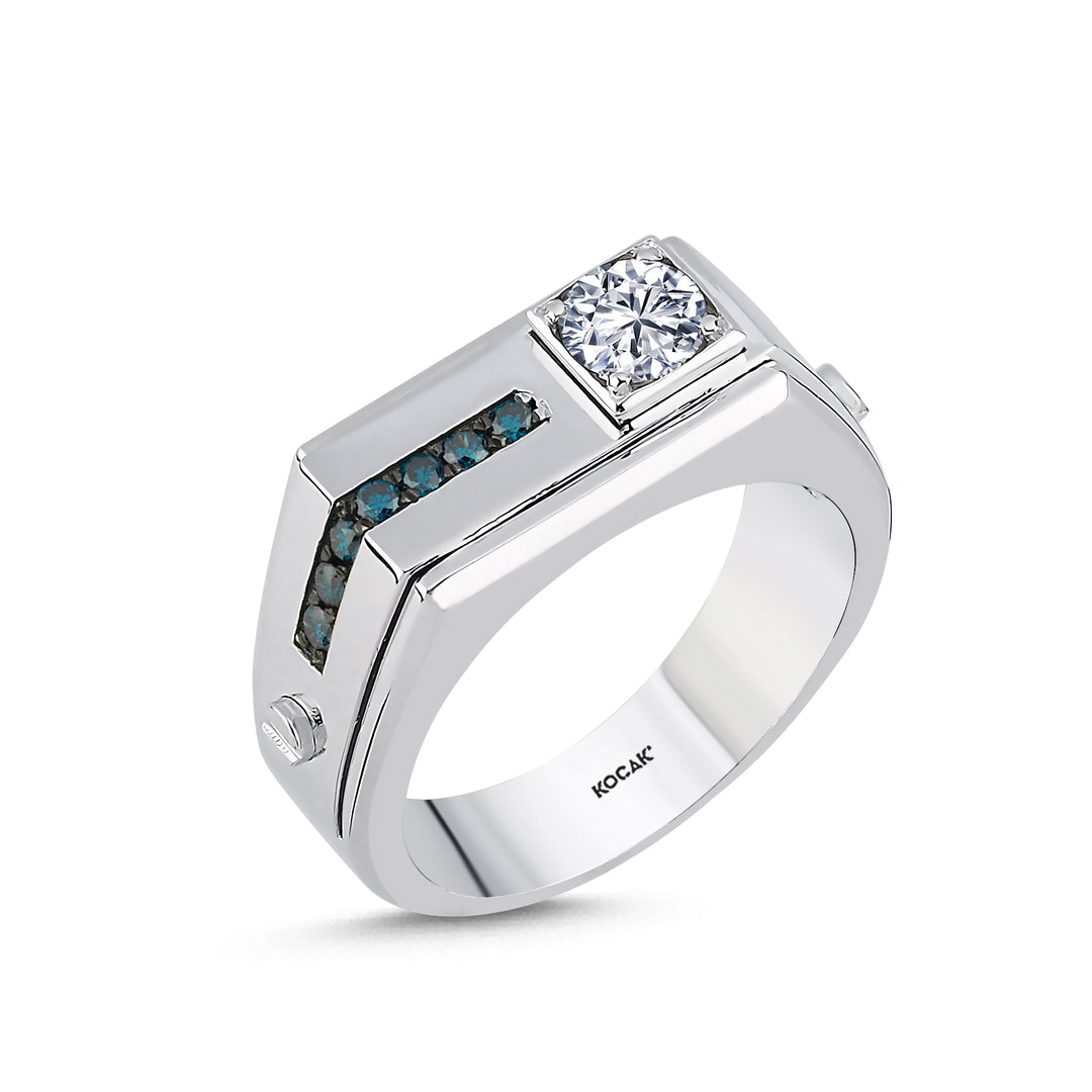 0.75 Karat Diamond Design Men's Ring