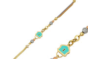 14ct Lock Motif Gold Bracelet