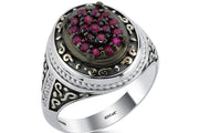 0.58 Karat Diamond Design Men's Ring