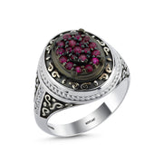 0.58 Karat Diamond Design Men's Ring