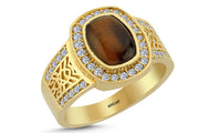 1.53 Karat Diamond Design Men's Ring
