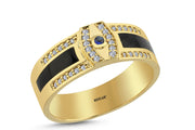 0.18 Karat Diamond Design Men's Ring