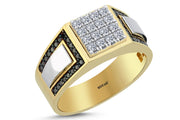 0.64 Karat Diamond Design Men's Ring
