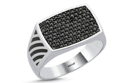 0.58 Karat Diamond Design Men's Ring
