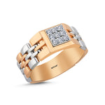 Load image into Gallery viewer, 0.28 Karat Diamond Design Men's Ring