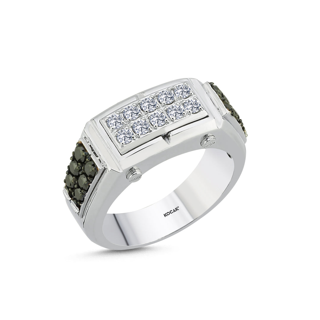 0.91 Karat Diamond Design Men's Ring