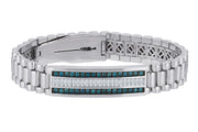 2.08 Karat Diamond Design Men's Bracelet