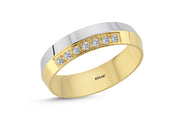 0.09 Karat Diamond Design Wedding Ring