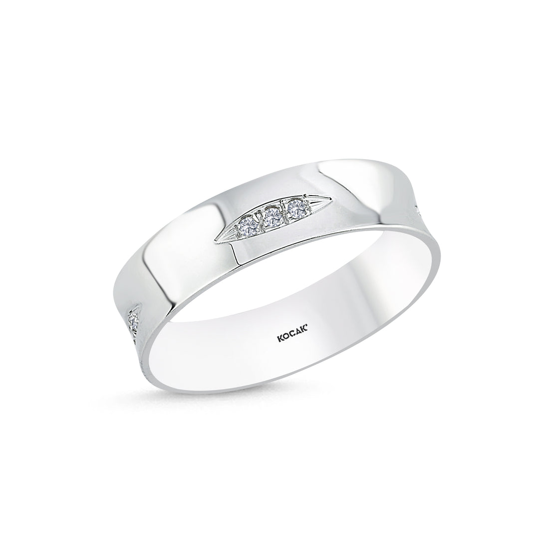 0.11 Karat Diamond Design Wedding Ring